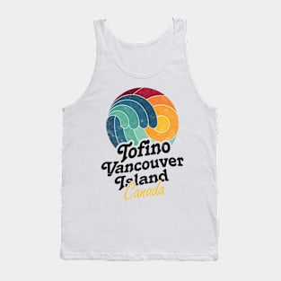 Tofino Vancouver Island Canada Surfing Surf Sunset Wave Tank Top